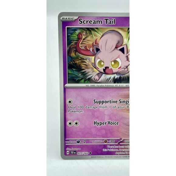 Scream Tail 077/162 Ancient Temporal Forces Non-Holo Pokémon TCG Mint Unplayed - Picture 2 of 6